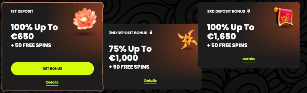 spin samurai welcome bonus